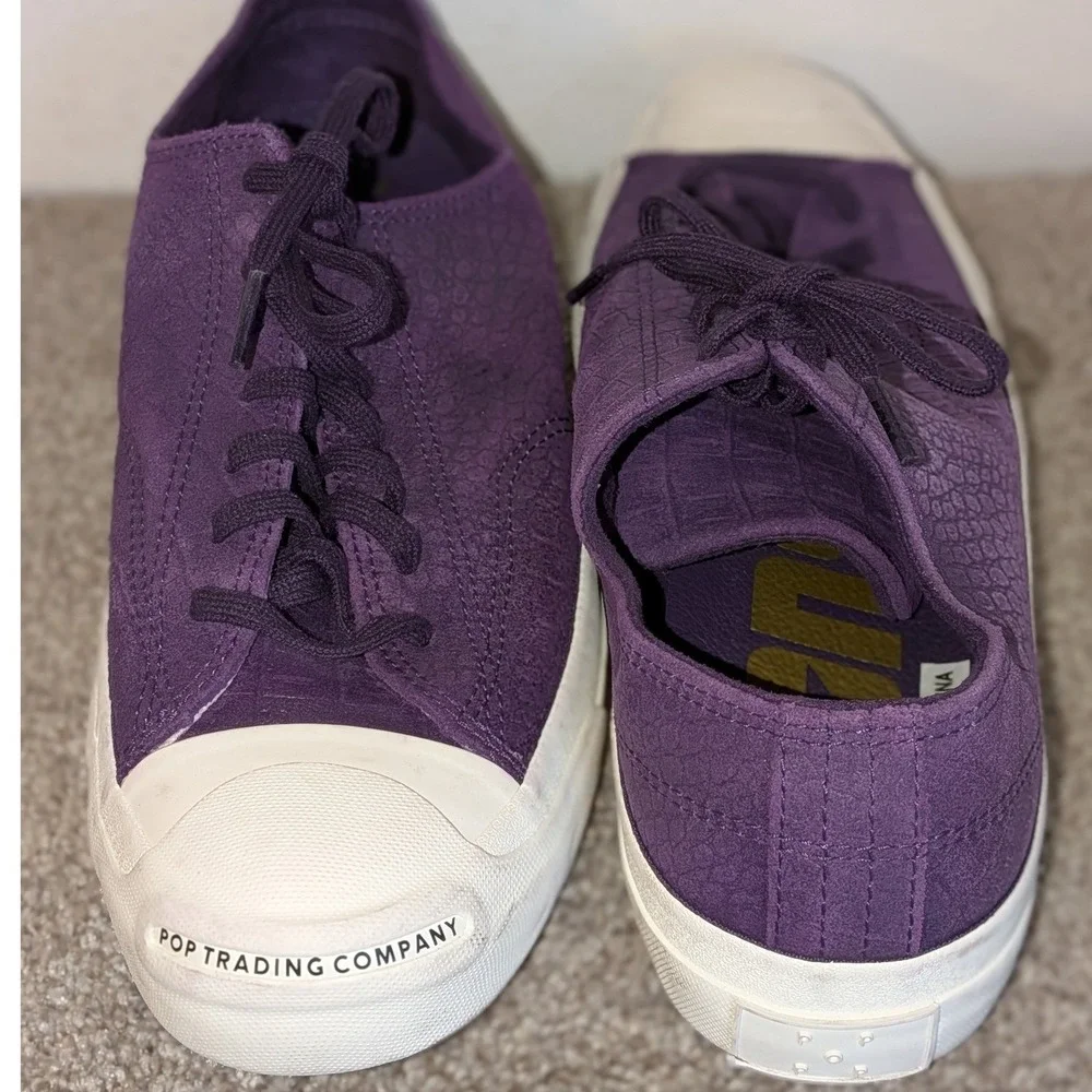Converse X Pop Trading Company Jack Purcell Pro Purple Croc 170544C Mens 9.5‎